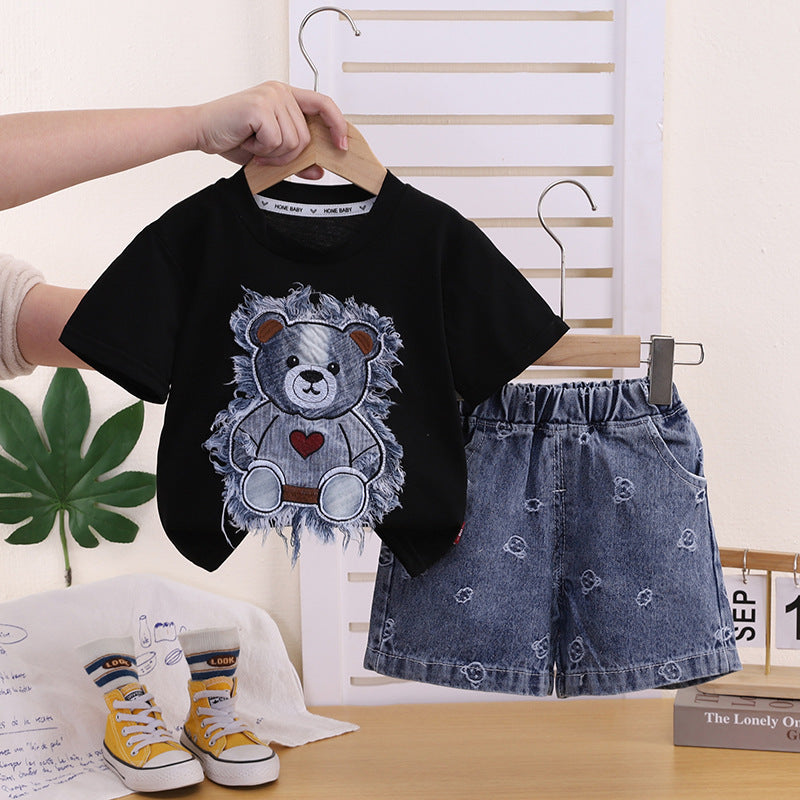 Suits Cute Bear Casual Fashion Clothing Children's Suit