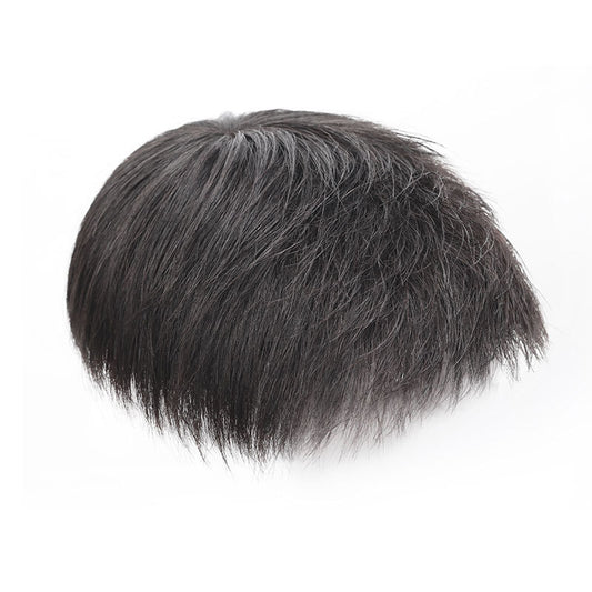 Men's Real Hair Top Hairpiece Human Natural Men's Wig