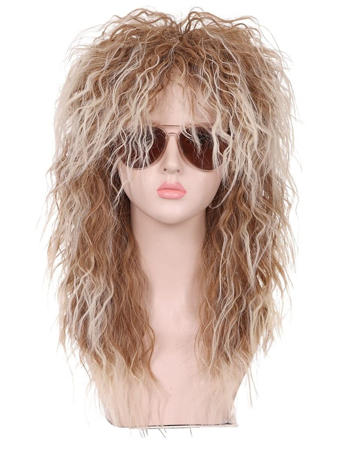 Men's Fluffy Hairstyle Beggar Crazy Long Curly Hair Stage Men's Wig