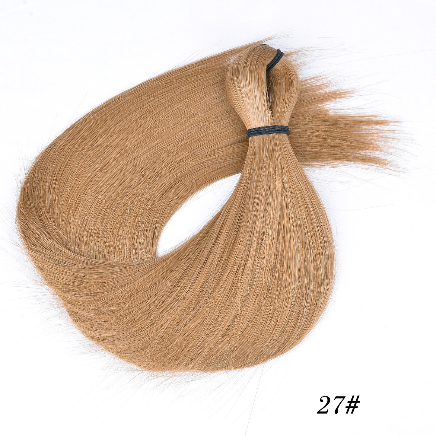 Western Style Hair Bulk Artificial Silk Soft Long Straight Wig