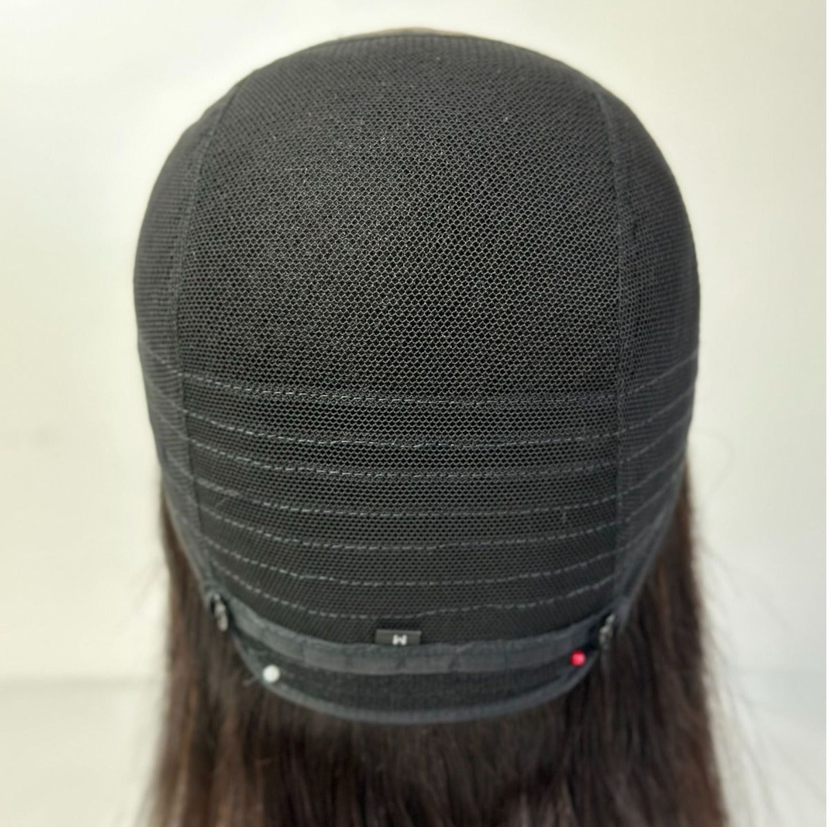 Short Straight Female Sheath Hand Woven Real Hair Wig