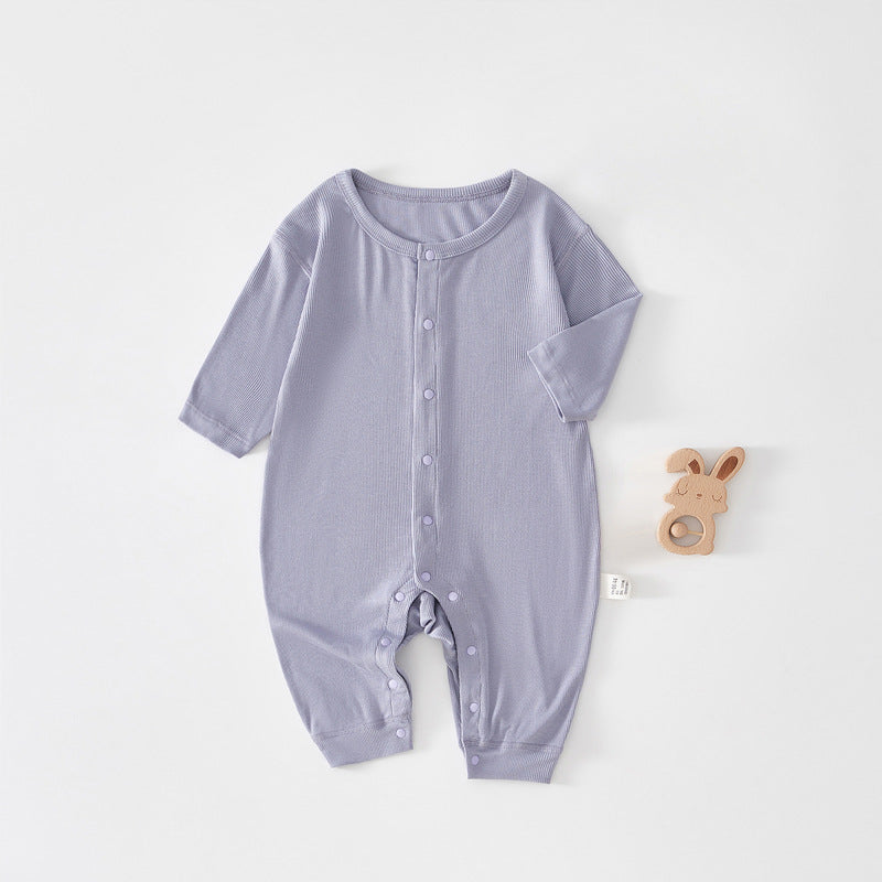 Born Jumpsuit Summer Modal Infant Breathable Boneless Underwear Clothes Jumpsuit, Climbing Suit