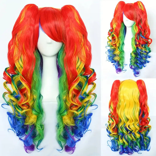 Anime Lolita Jaws Clamp Pair Ponytail Sheath Cos Wig