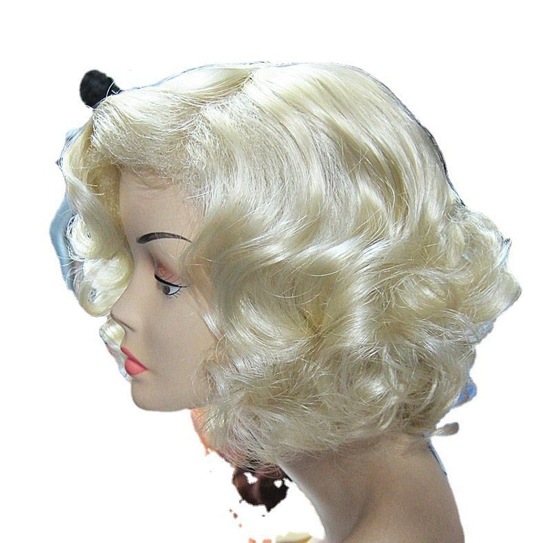 Women's Marilyn Monroe Gold Style Short Curly Long Straight Wig