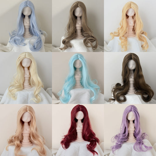 Doll Optional Medium Long Curly Hair Cos Wig