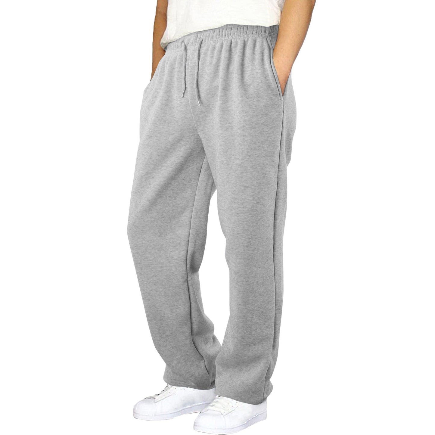 Children's Medium Big Elastic Waistband Drawstring Loose Wide Children's Pants