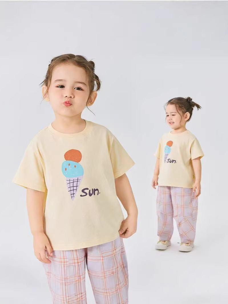 Children's Short-sleeved Cotton For Boys Loose Breathable Casual Children's T-shirt