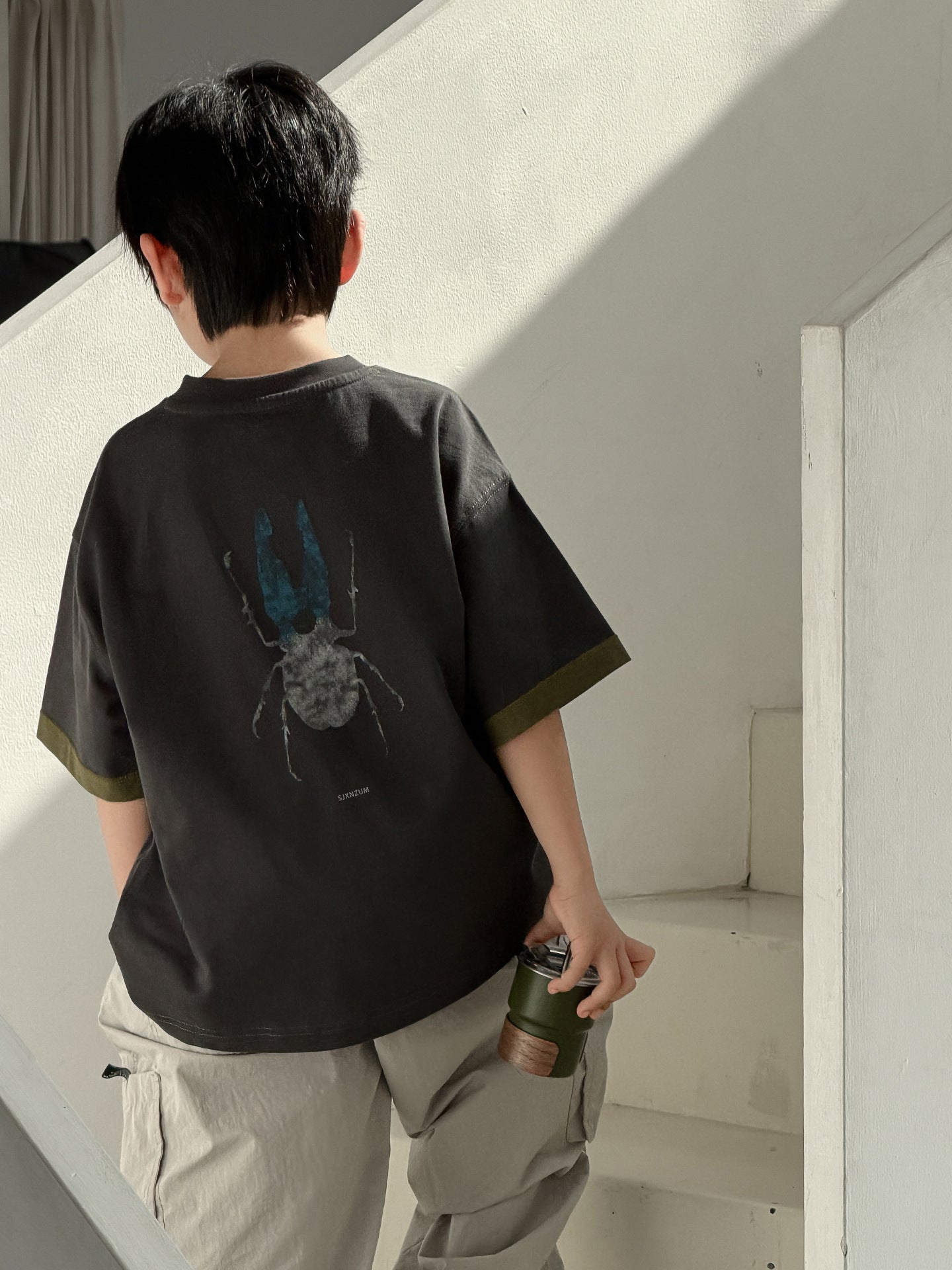 Summer Teens Short Sleeve Half Trendy Children's T-shirt