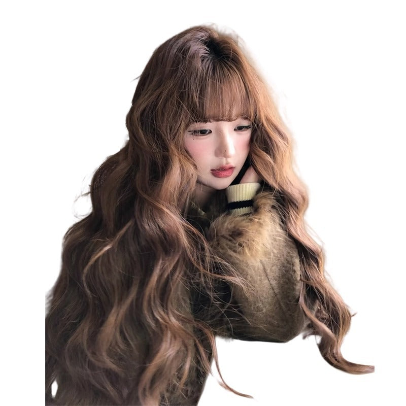 Coney Brown Big Wave Female Super Curly Hair Lolita Wig Long Curls