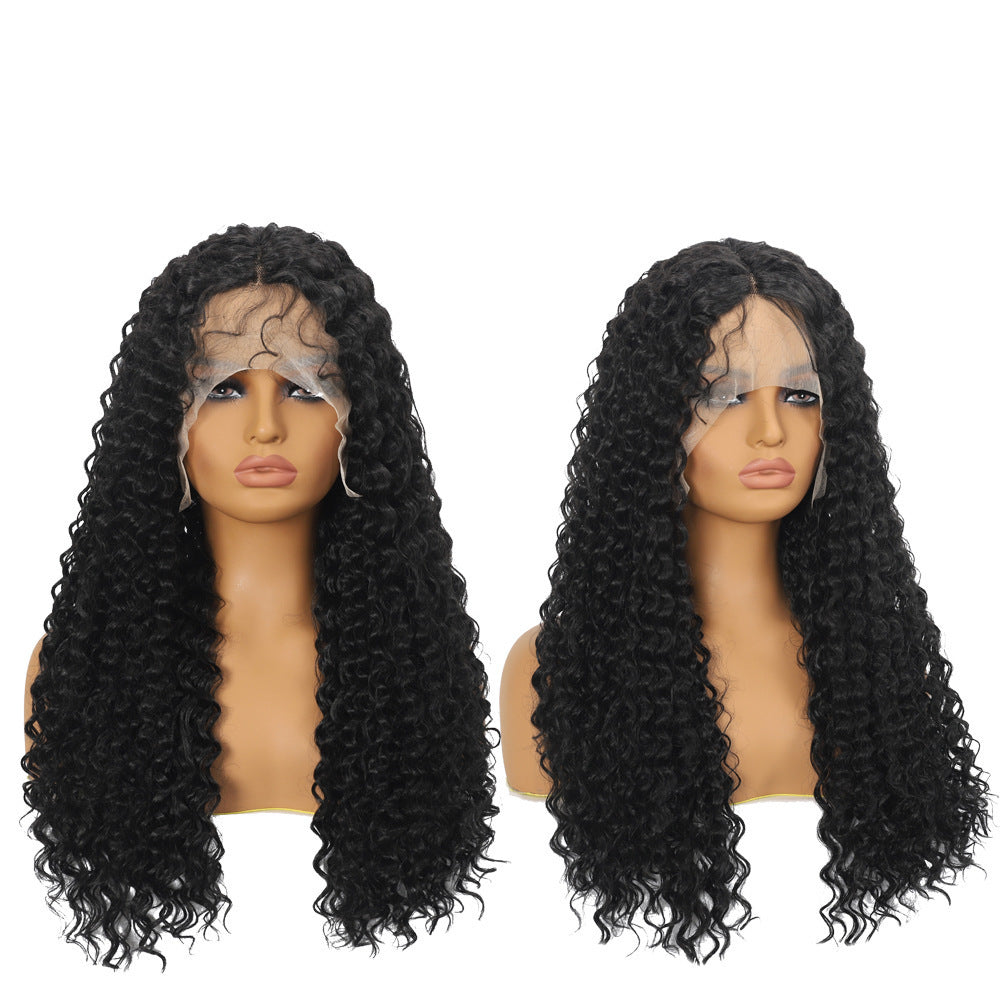 Women's African Small Curly U-shaped Fashion Fluffy Wound Tube Wigs With Wig Long Curls