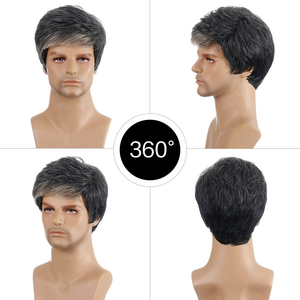 Men's Synthetic Wigs Fashion Short Hair Men's Wig