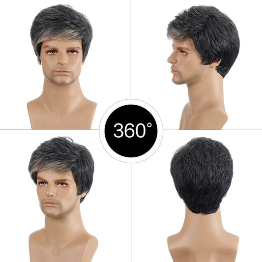 Men's Synthetic Wigs Fashion Short Hair Men's Wig