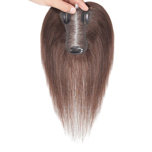 Woven Real Human Hair Swiss Net Invisible Increase Volume Fluffy Wig
