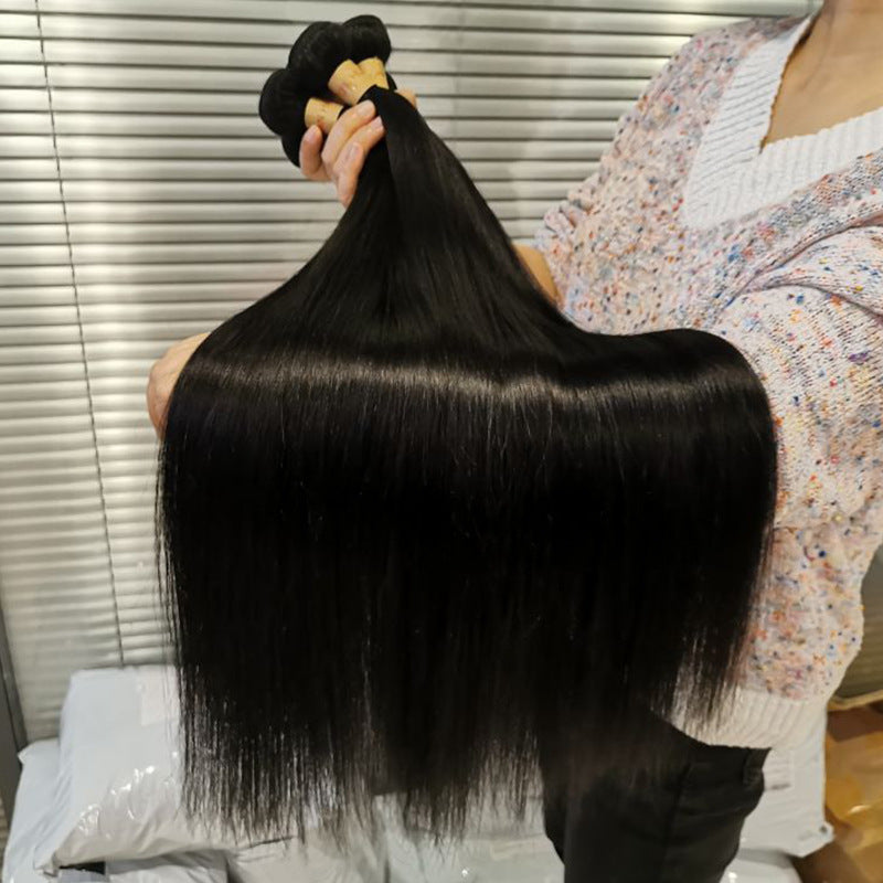 Stylish Classic Cool Casual Strip Human Real Hair Wig