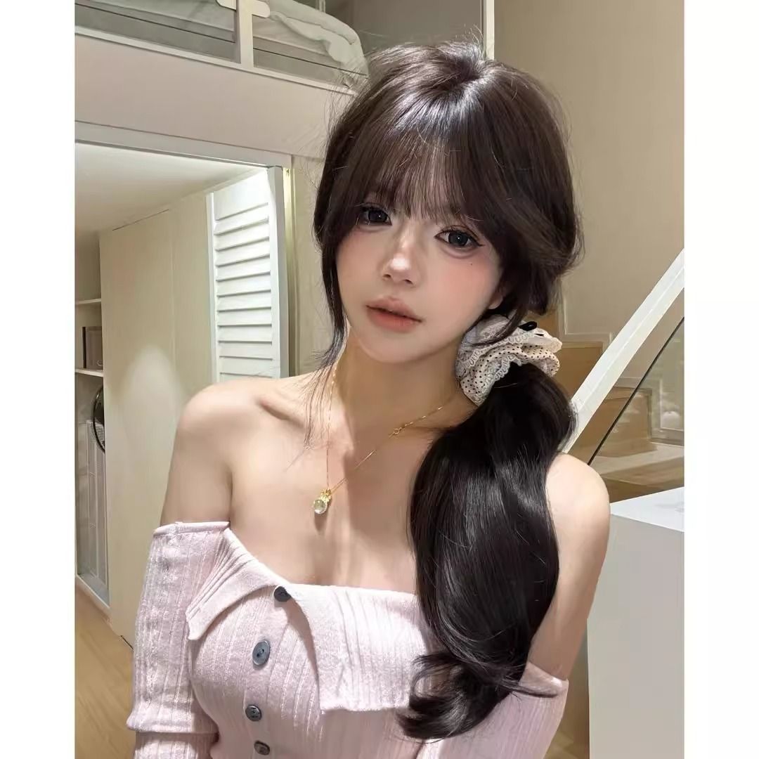 Female Sense Of Atmosphere Korean Curly Hair Wig Long Curls