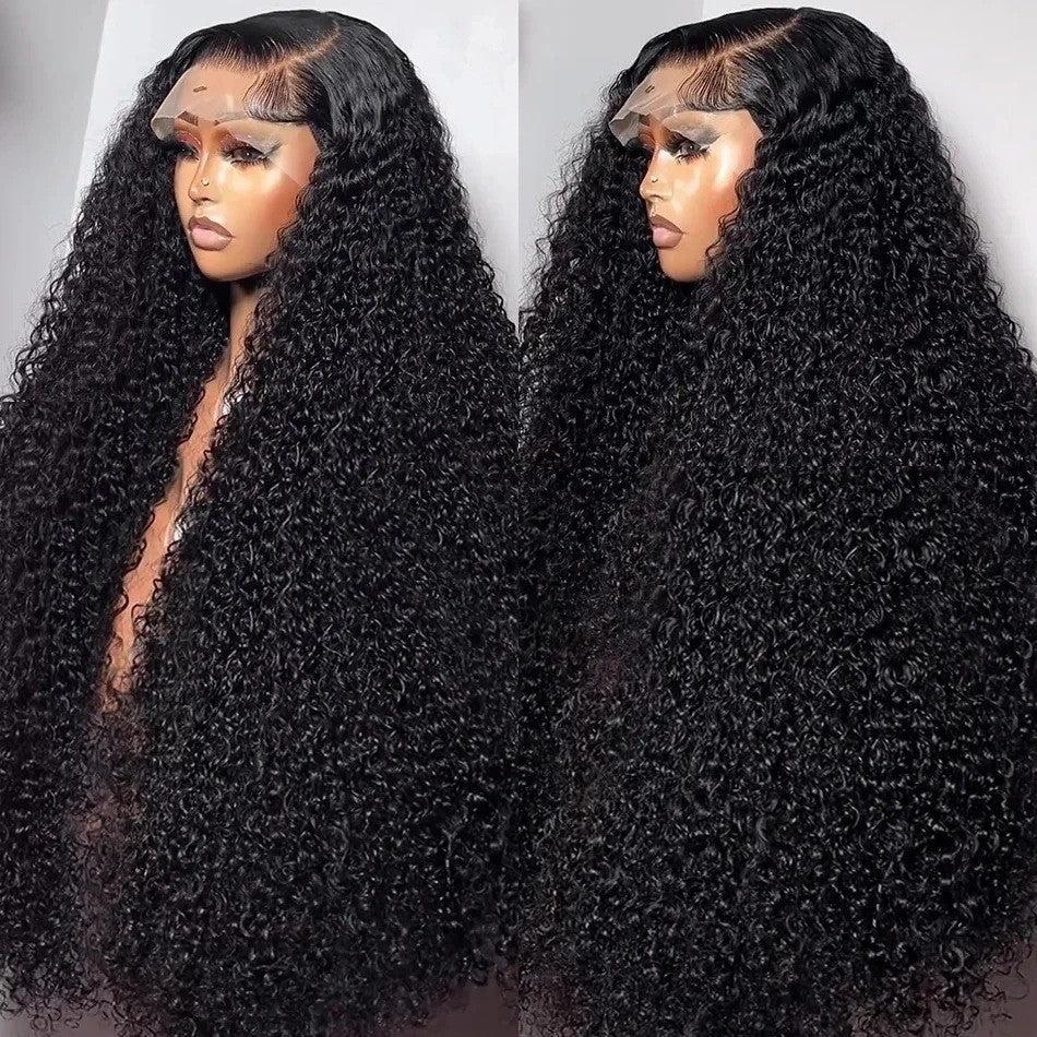 Full Human Hair Head Cover African Wig Long Curls