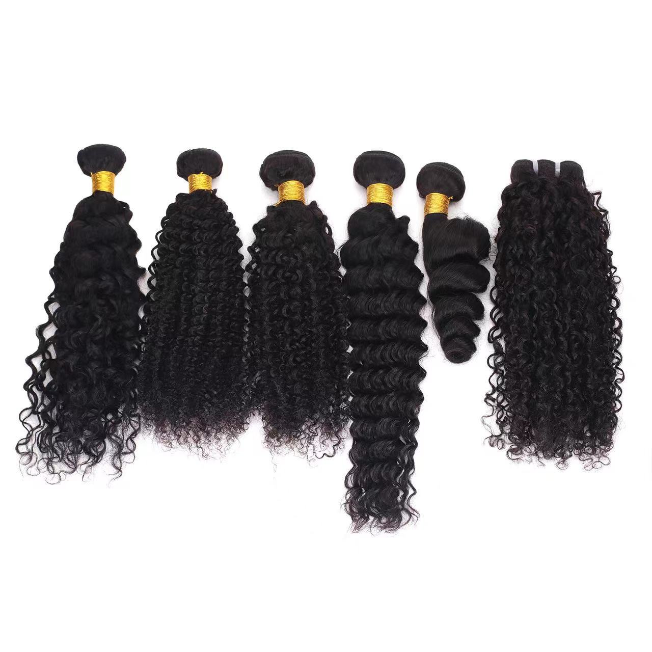 Human Extension Band Natural Color Straight Real Hair Wig