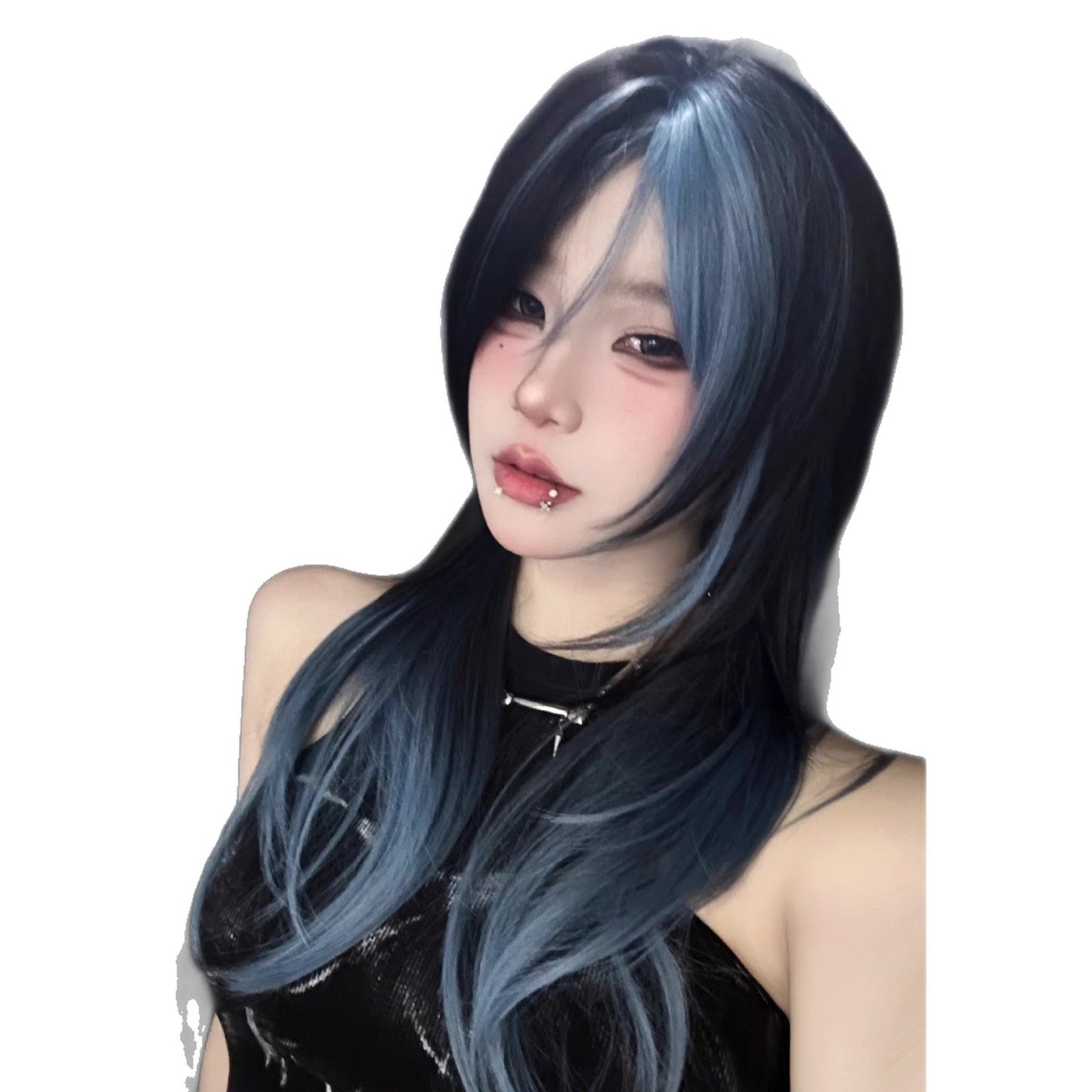 Women's Hair Korean Style Team Hairstyle Natural Long Straight Wig