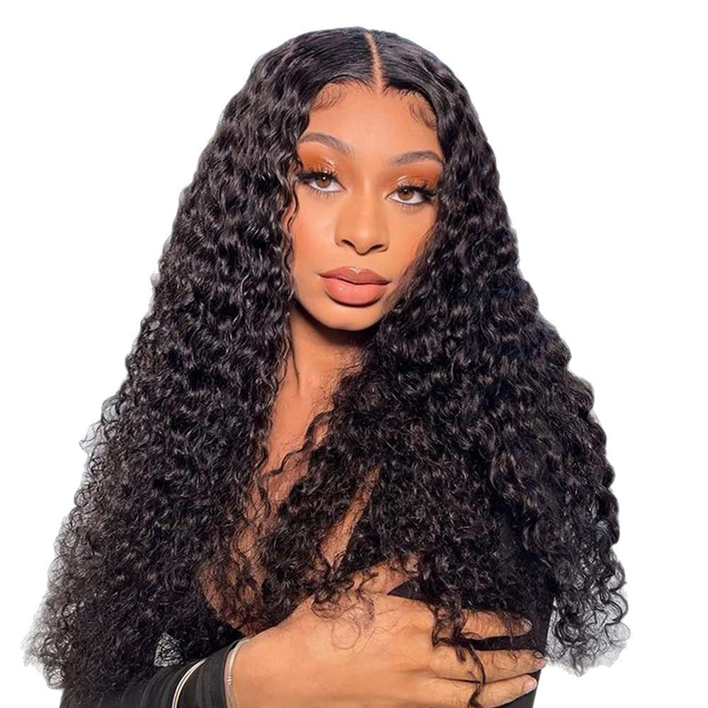 Women's African Fashion Small Curly Black Head Wig Long Curls