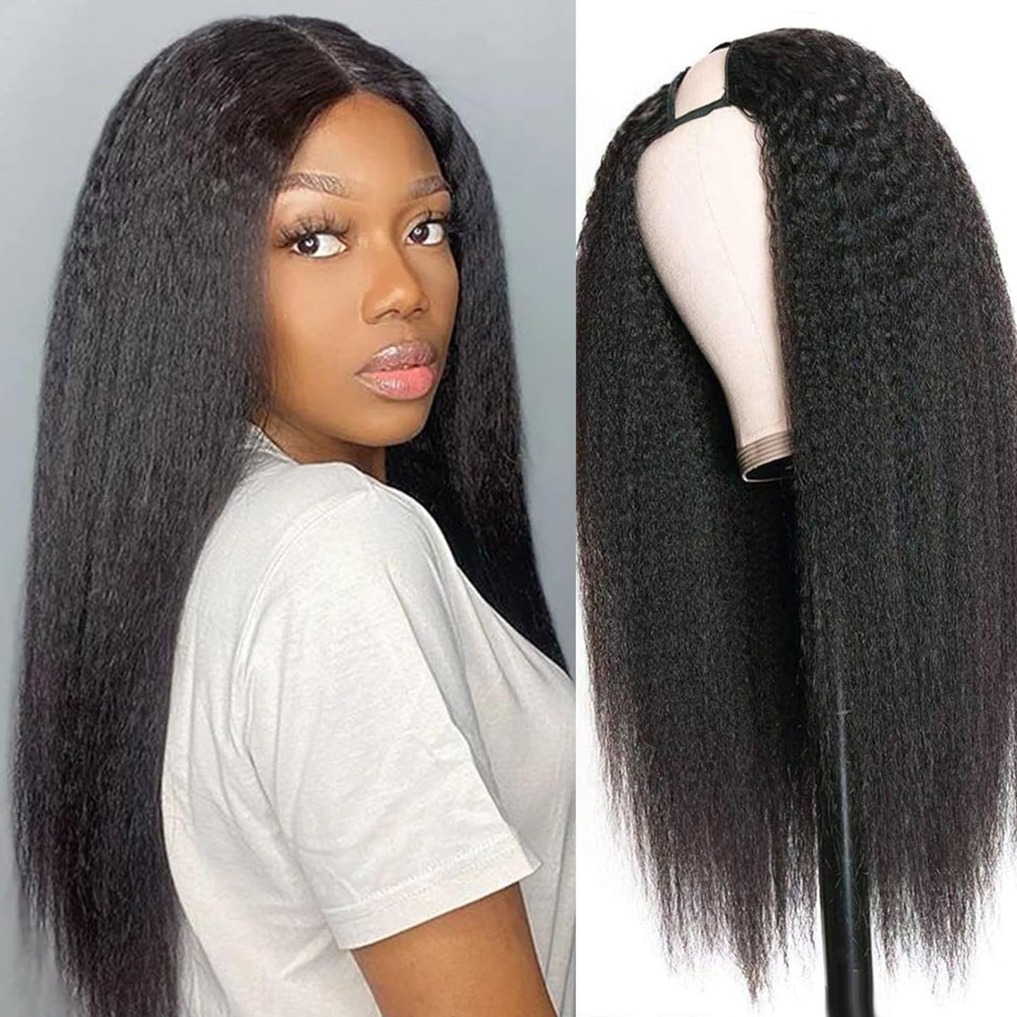 Comfortable Chemical Fiber Straight Hair African Wig Long Curls