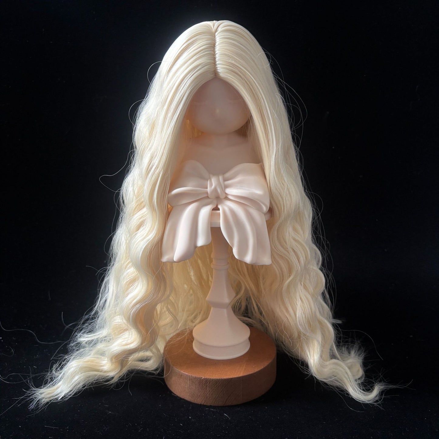 Split Hair Soft Silk Small Curls Water Ripple Cos Wig