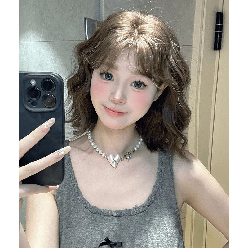 Odd Female Simulation Age Reduction Small Wig Short Curly Hair
