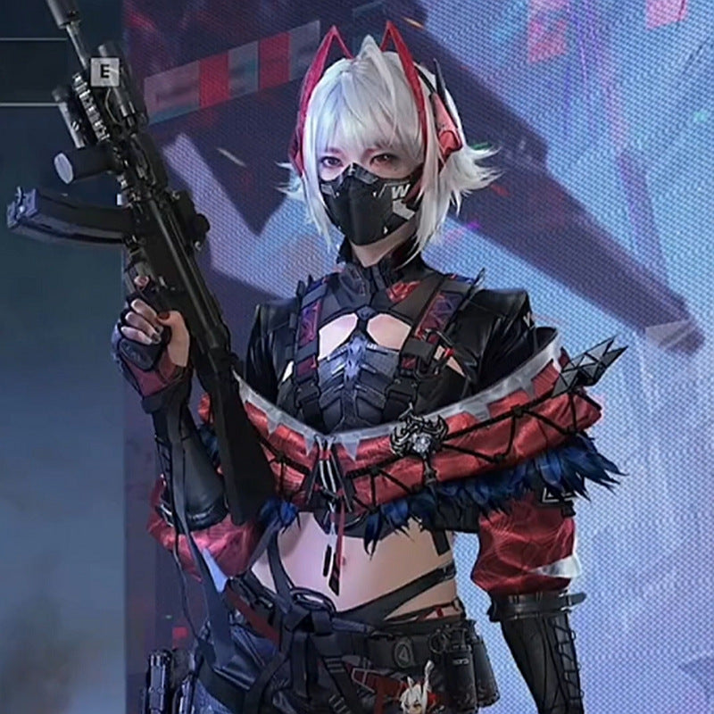 Linkage Mai Delta Action Horror Claw White Cos Wig
