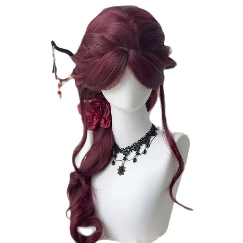 Big Wave Curly Hair Daily Natural Can Be Tied Wig Long Curls