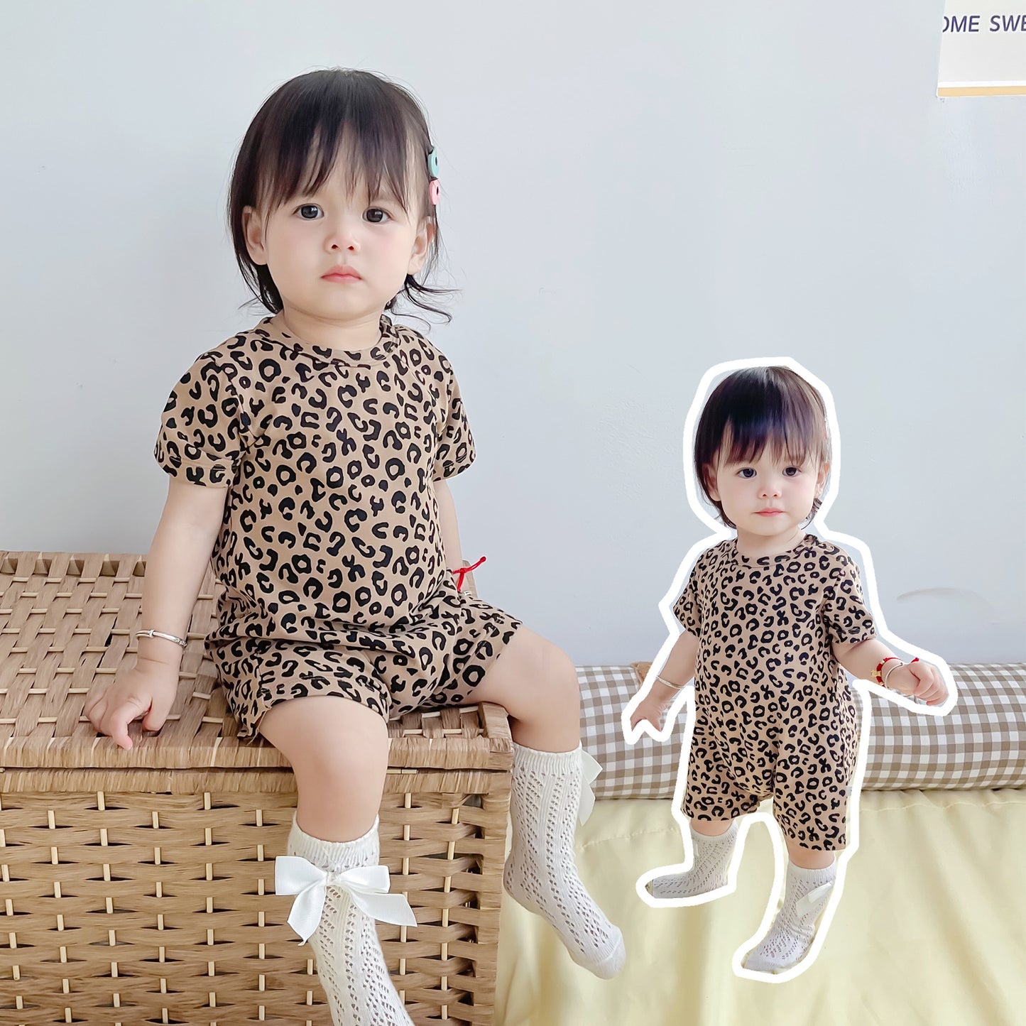 Romper Summer Clothing Cute Super Western Style Rompers Boy Cotton Jumpsuit, Climbing Suit