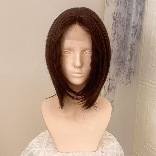 Forehead Hand Crocheting Hook Lace Mid-length Partial Mao Modeling Anime Cos Wig