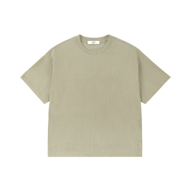 Children's Cool Feeling Boys Solid Color Short-sleeved Medium Big Sun Protection Children's T-shirt