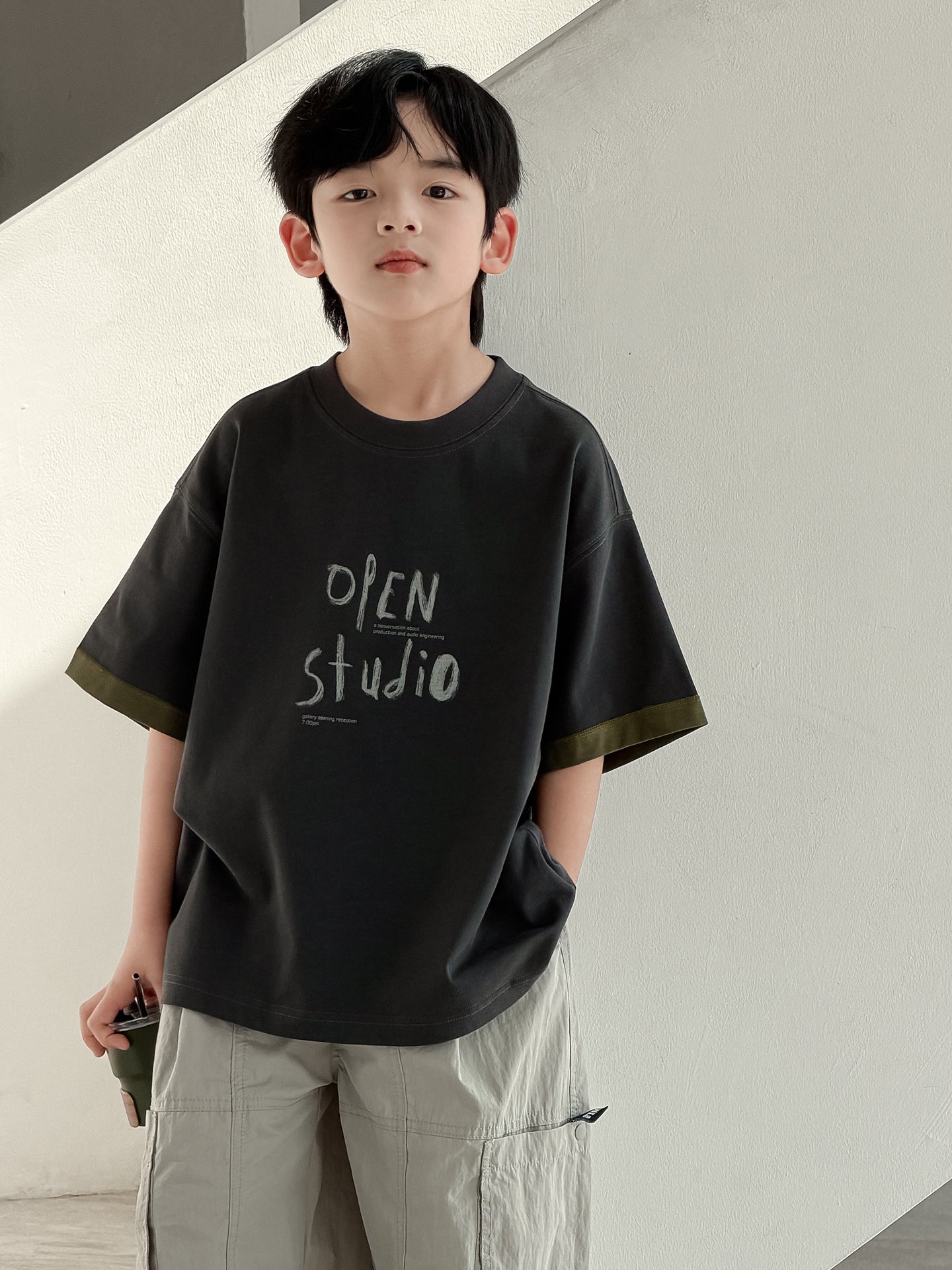 Summer Teens Short Sleeve Half Trendy Children's T-shirt