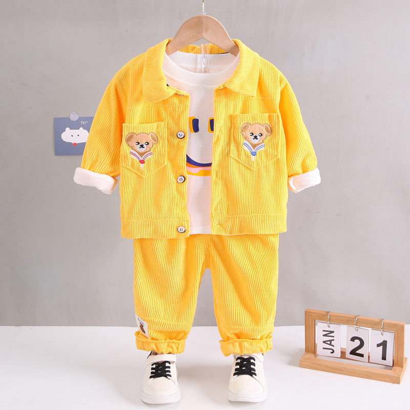 Children's Three-piece Set British Dress Clothing Handsome Boy Years Old Children's Suit