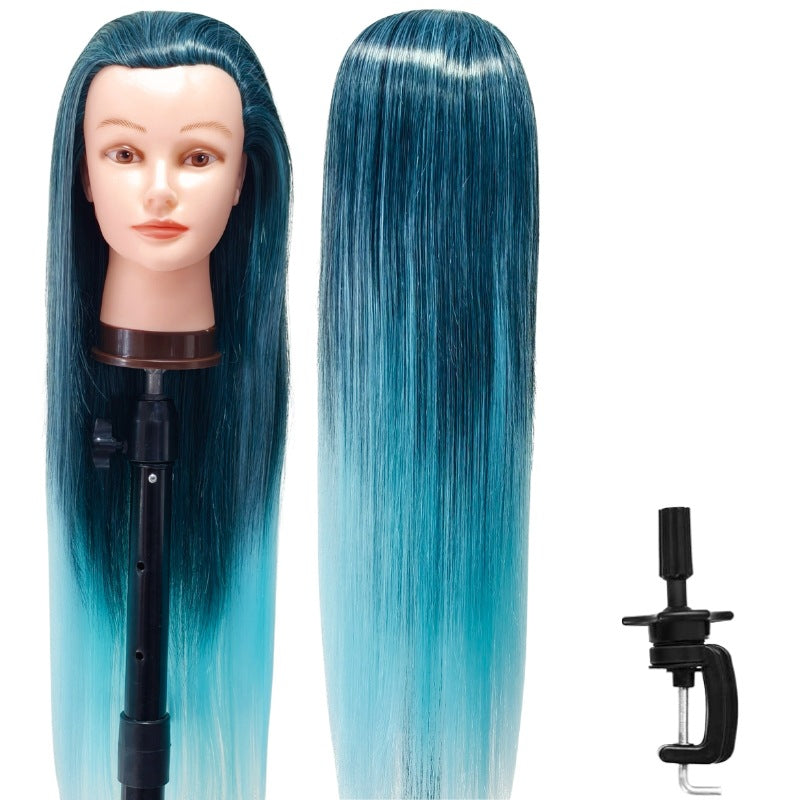 Model Head Practice Hairdressing Hair Cutting Teaching Mock Other Wig