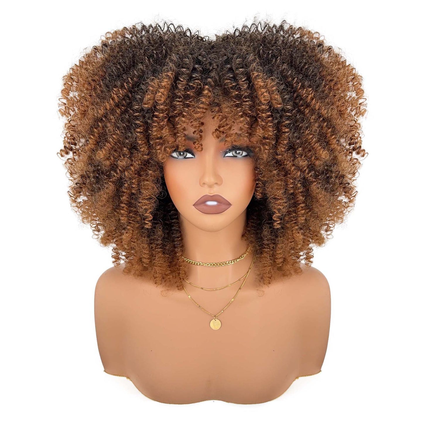 Women's Head Cover Afro Popular African Small Wig Short Curly Hair