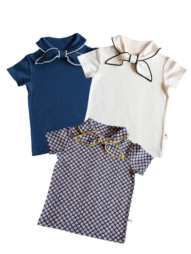 Children's Class Pima Cotton Thin Summer Collar Children's Shirt