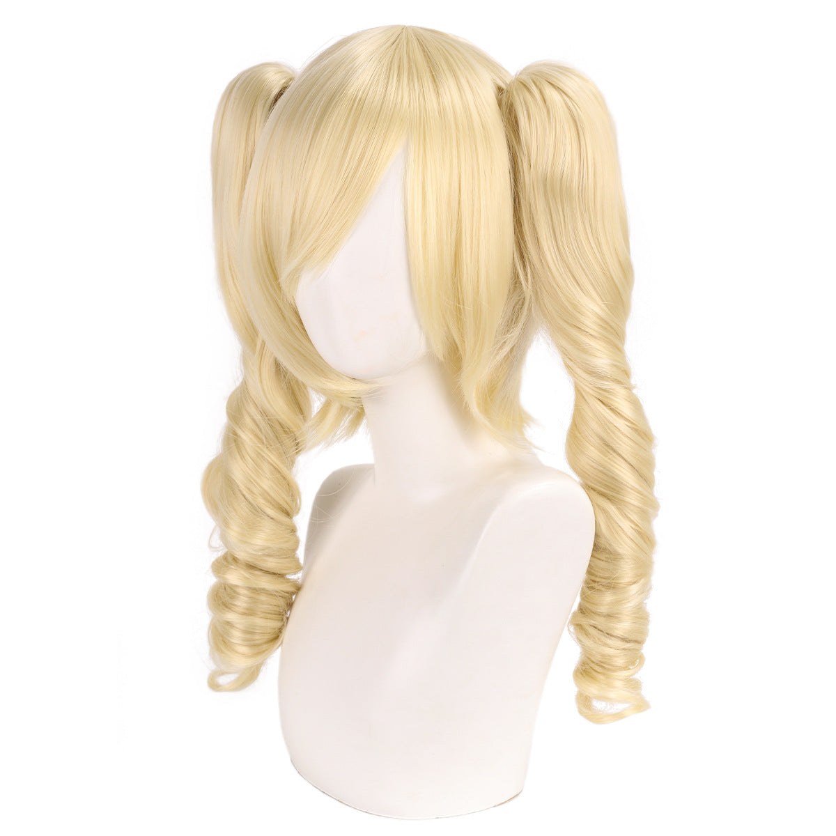 Dumb Female Stella Egg Puff Party Linkage Split Double Cos Wig