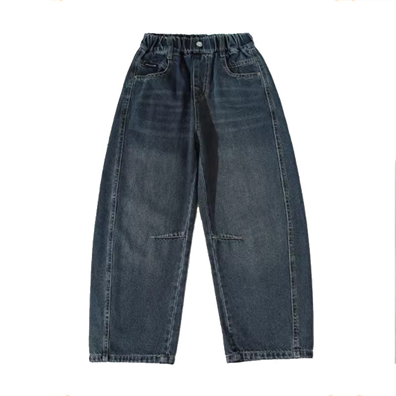 Children's Handsome Trousers Middle Big Loose Western Children's Pants