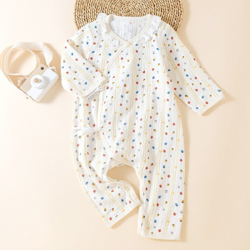 Class Antibacterial Born Cotton Gauze Jumpsuit Jumpsuit, Climbing Suit