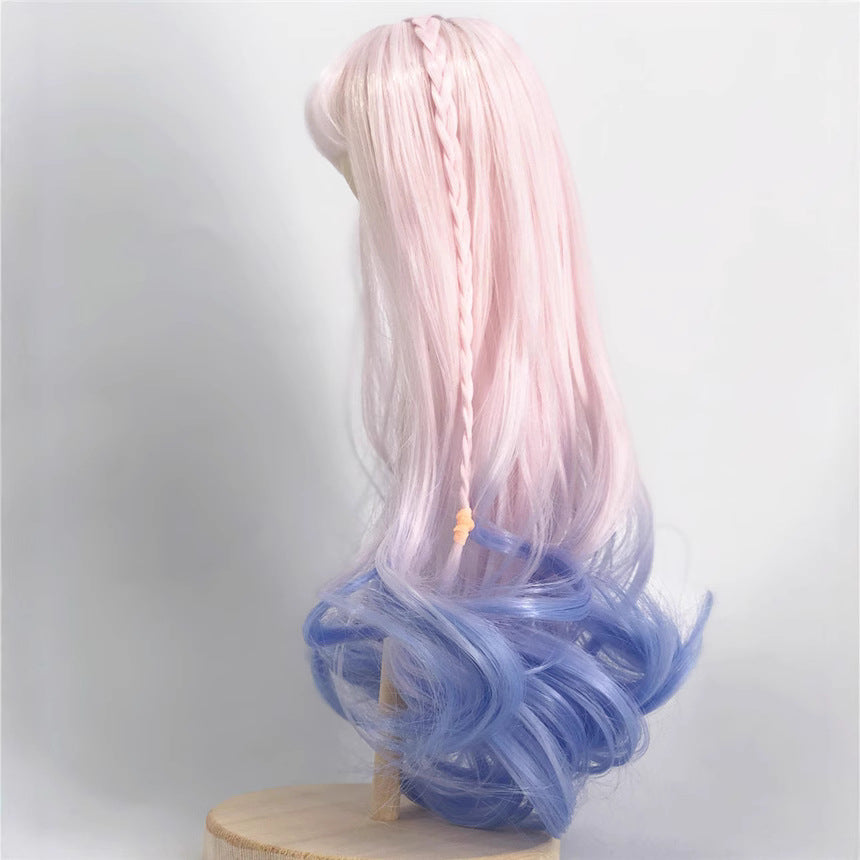 Hairstyle Little Barbie Points Gradient Curly Wig Long Curls