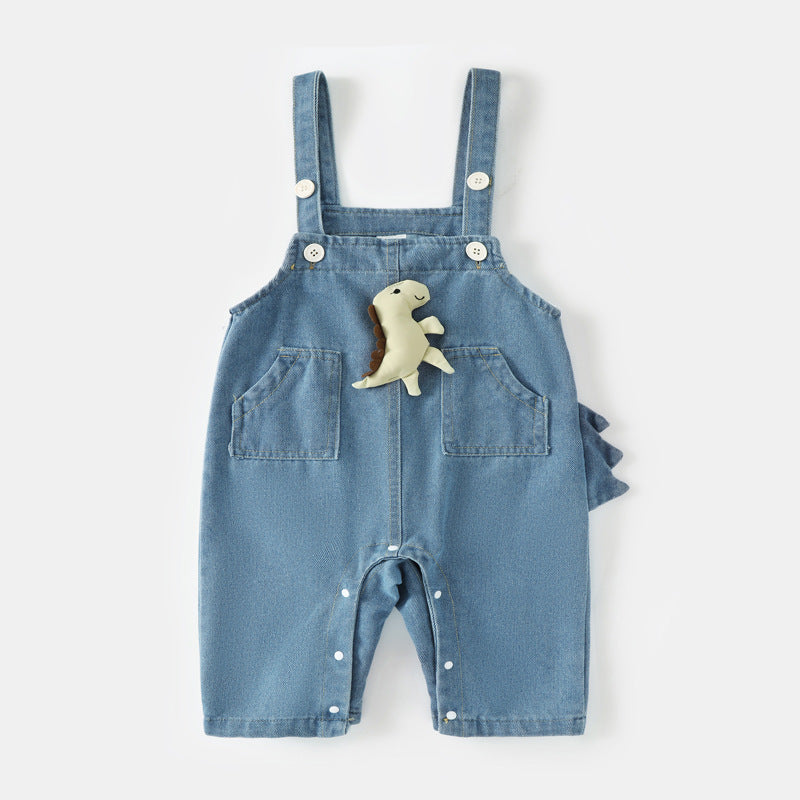 Denim Overalls For Boys Cute Fashionable Jumpsuit, Climbing Suit