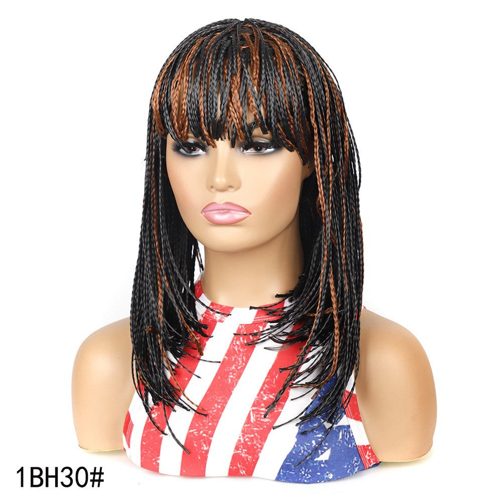 Women's Braids African Short Hair Chemical Fiber Wig Long Curls