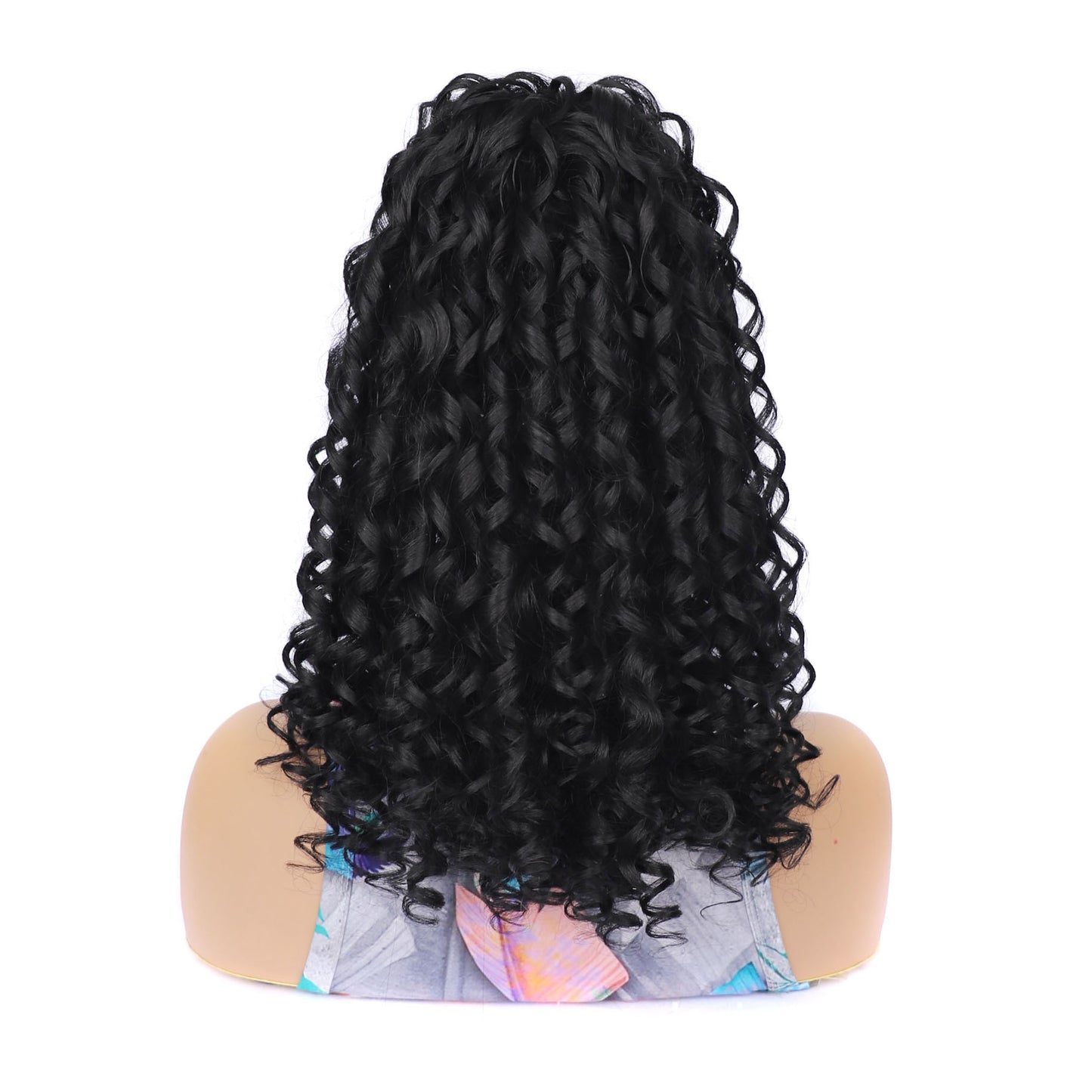 Mid-length Curly Hair Spring Roll Roman Retro Wig Ponytail
