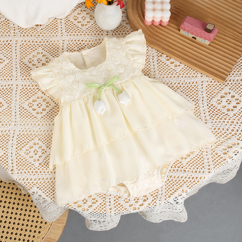 Born Clothes Summer Thin Fashionable Bloomer Jumpsuit, Climbing Suit