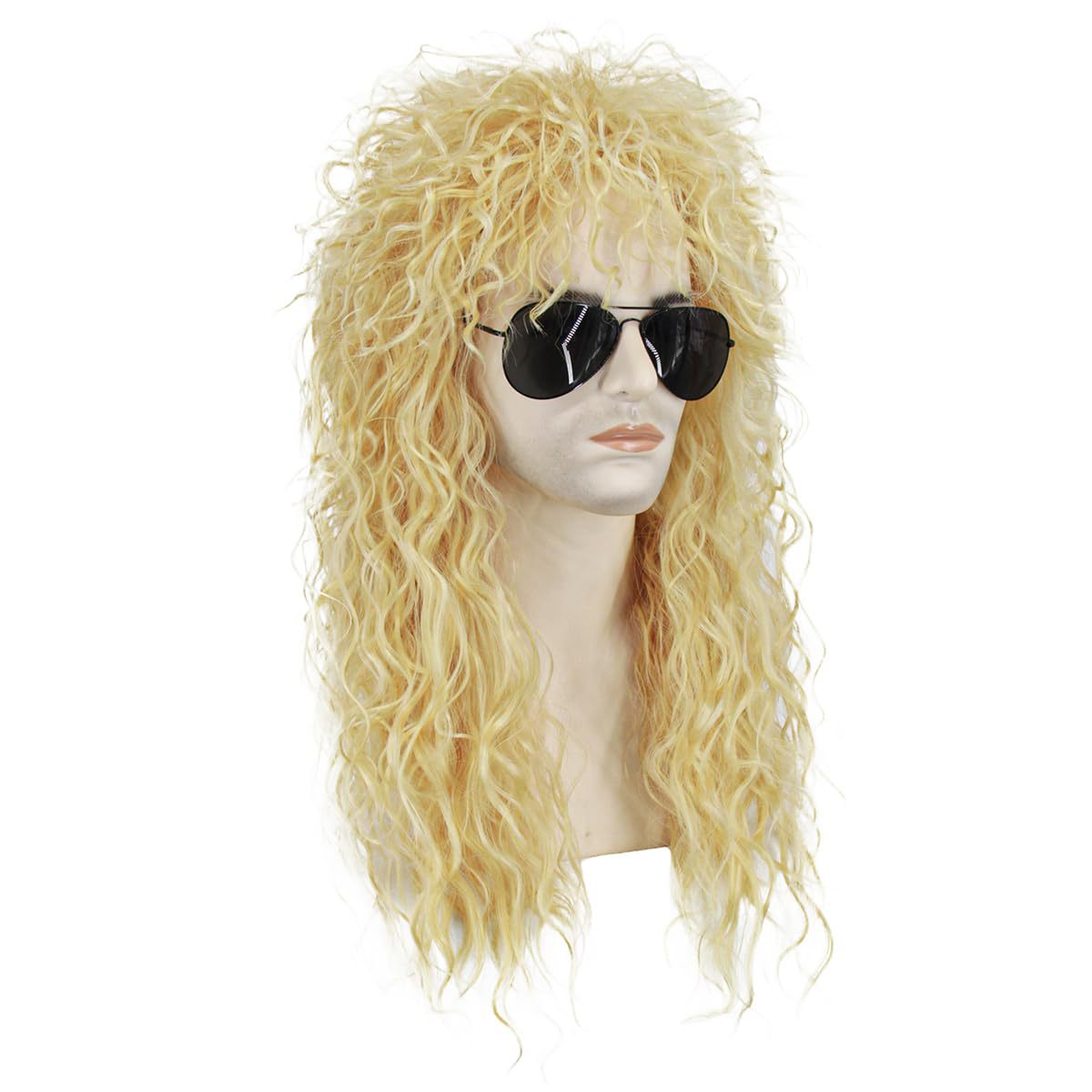 Women's & Men's Sun Protection Rocker Punk Rock Hip Wig Long Curls