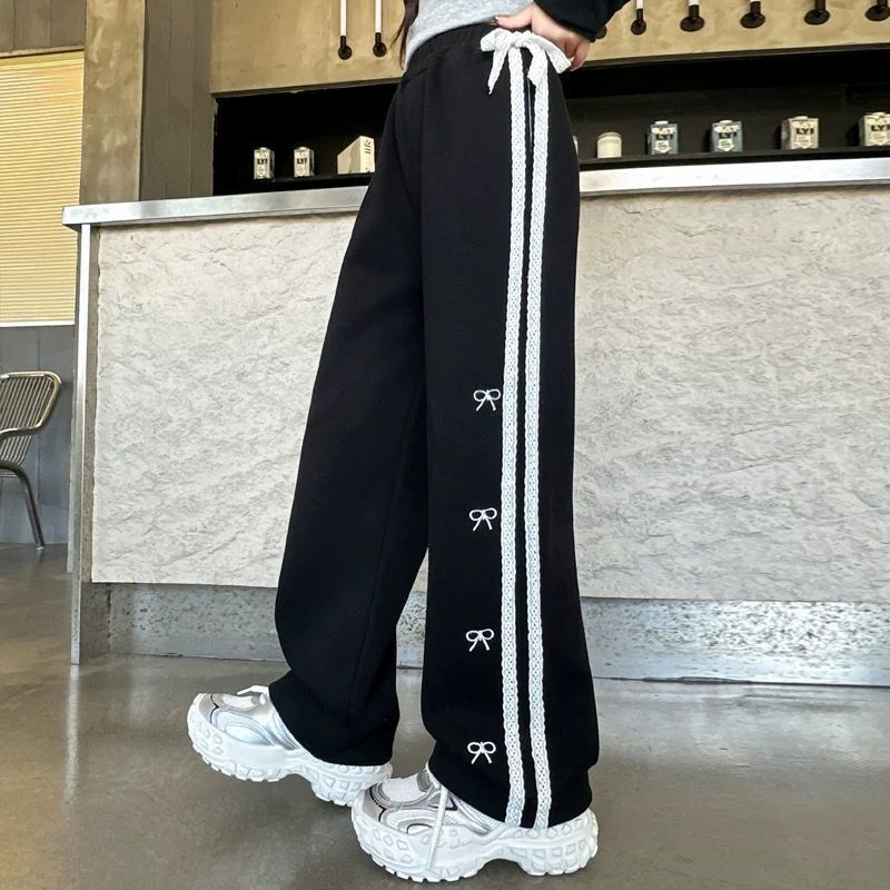 Fashionable Korean Style Loose Slimming Casual Sports Wide Children's Pants