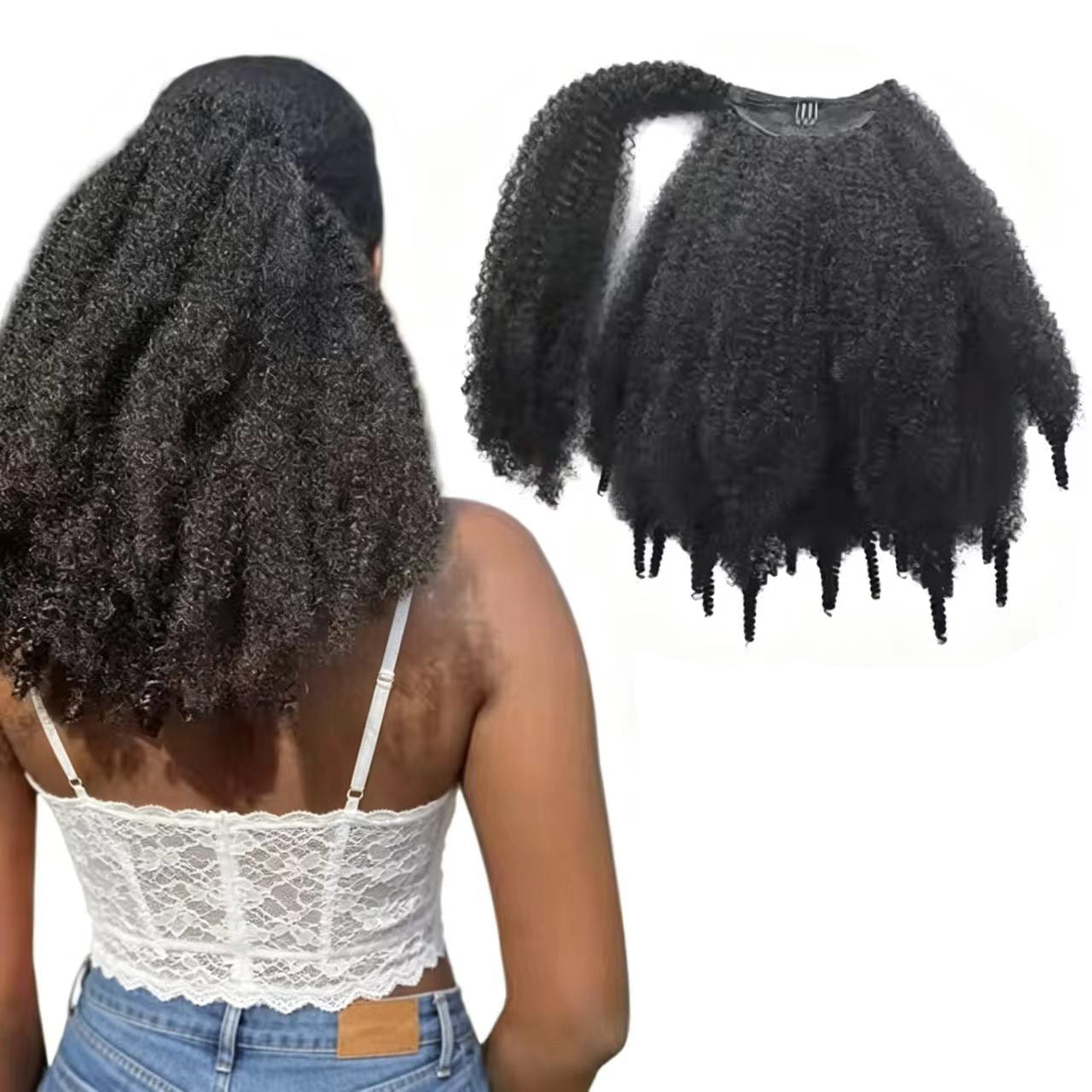 Inch African Spring Twist Hook Fiber Hair Bag Wig Ponytail