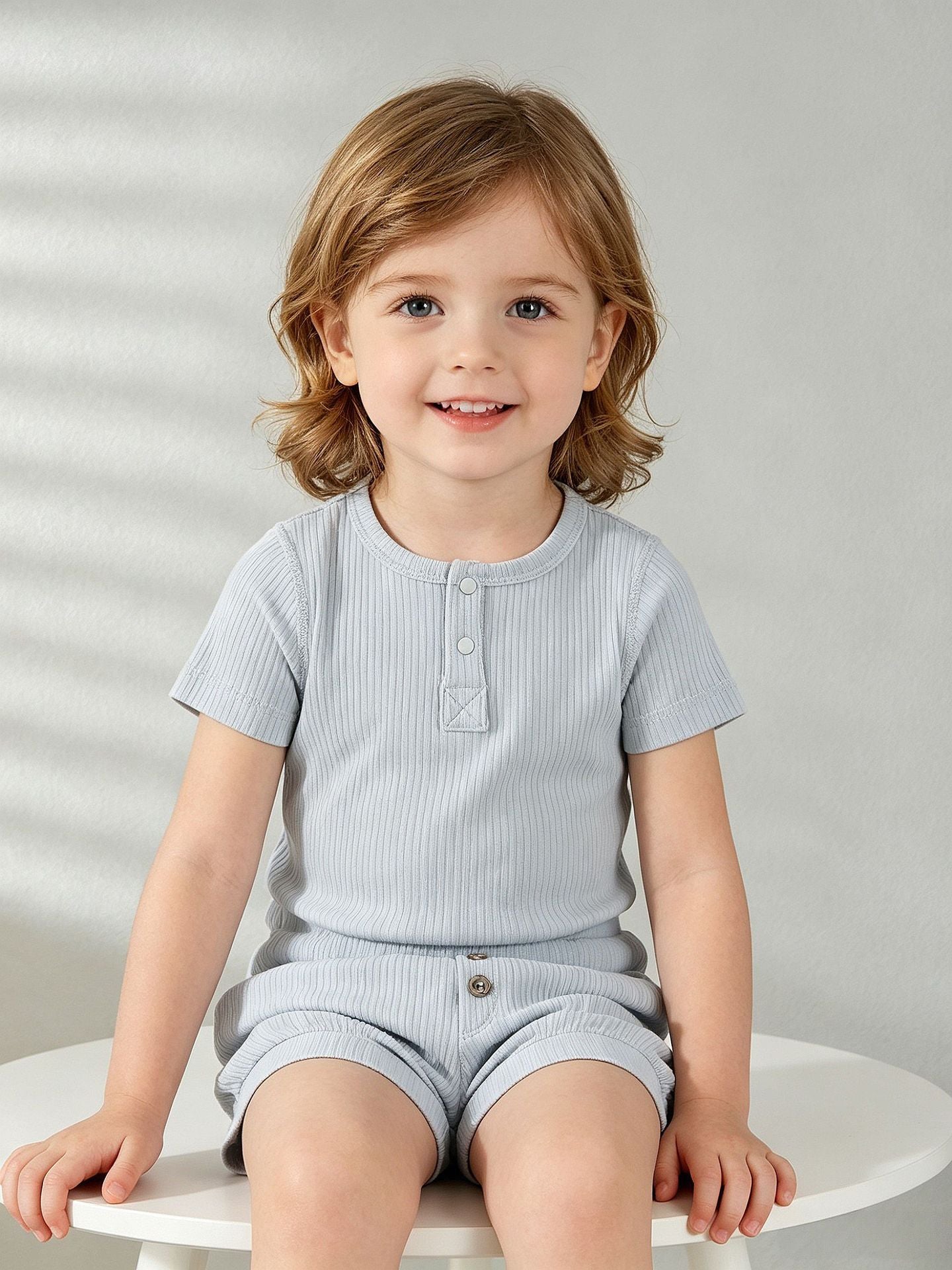 Sleeve T-shirt Shorts Sheath Pants Two-piece Breathable Pajamas Children's Suit