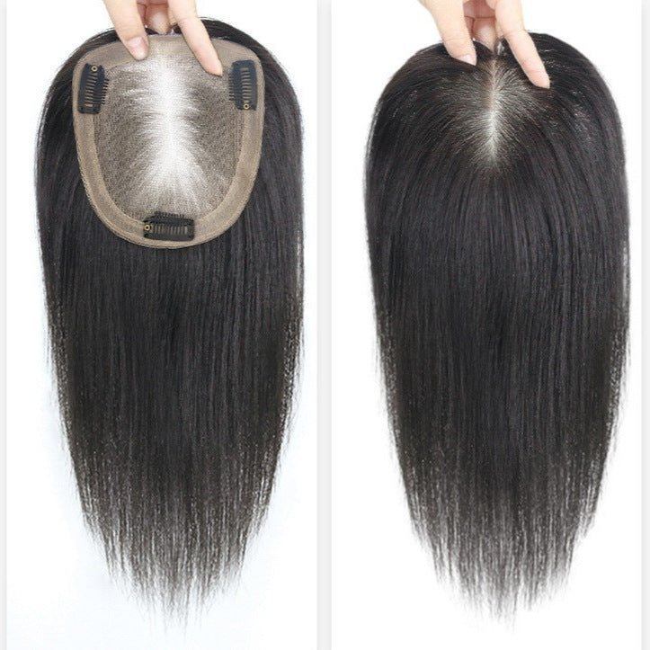 Needle Supplementing Piece Female Head Set All Additional Volume Fluffy Real Hair Wig
