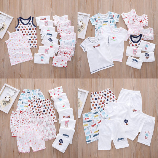 Distribution Jacquard Knit Breathable Bottoming Home Boys Vest Short Sleeve Children's T-shirt